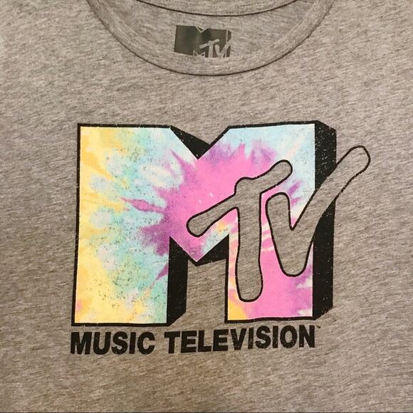 MTV Graphic Logo Short Sleeve Tee Tie Dye Large - Picture 3 of 7